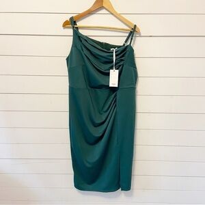 NWTs Grace Karin | Emerald Green Strapless Pinched Mini Cocktail Dress Size 2XL